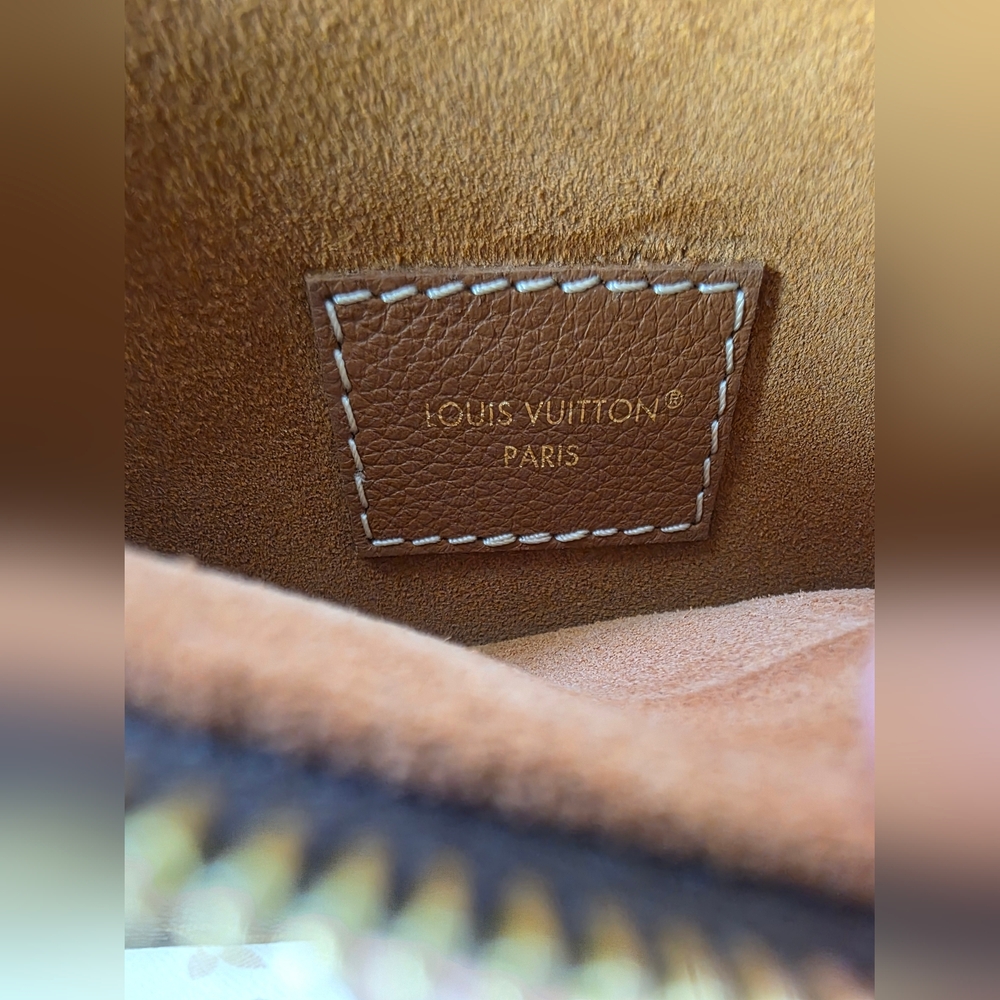 Louis Vuitton Brown and Tan Monogram Pouch No Strap - Picture 6 of 9
